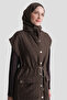 Brown quilted vest and pants set - 5