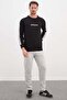 Represent Printed Modal Sweatshirt with Striped Sleeves - 3