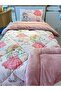 Single Double-Sided Luxury Welsoft Elite Quilt Soft Fleece Quilt and Pillowcase Friends Pudra - 5