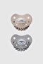 Positioning Medical Silicone Pacifier Set of 2 – Sand Storm & Lovely Gray 0-3 Months - 3