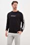 Represent Printed Modal Sweatshirt with Striped Sleeves - 2