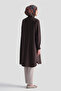 Embroidered Long Tunic Brown - 5
