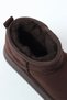 Suede Thick Sole Women's Boots with Hair Inside - 4