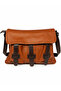 Olivia Taba Brown Women's Daily Soft Leather Zippered Belted Cross Business School Briefcase Messenger Bag - 6