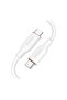 , PowerLine Flow USB-C to C Cable 100W, 3 feet, White