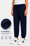 Unisex 4-Pack Beige-Navy Blue-Black-Anthracite Children's Sweatpants with Elastic Waist and Cuffs - 5