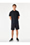 Comfortable Fit Short Sleeve Half Zipper Sports T-Shirt