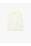 Sleeveless Crew Neck Knit Sweater - 5