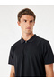 Comfortable Fit Short Sleeve Half Zipper Sports T-Shirt - 5