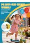 Children's Scooter Ride Led Light Flashing Wheel Adjustable Height Foldable Scooter Outdoor Activities For Boys Girls - 4