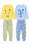 Children's Pajama Set – Cotton Lycra and Interlock Combed Cotton Fabric – Ages 2-10