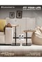 C-Shaped Side Table Adjustable Height C-Shaped End Table for Couch 360°Swivel TV Tray Table for Small Spaces Ideal for Living Room Bedside or Office Perfect for Snacks or Work - 2