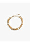 Steel Bracelet with Chain Detail