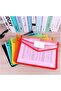A4 Plastic Wallets, 5 Pcs Popper Wallet Plastic Document Folder Premium Pockets Files Envelope for S - 3
