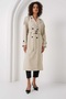 Women's Overcoat&Trench Coat 5941 Beige - 4