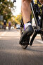 2-Piece Black/Purple Unisex Seamless Flexible Lightweight Anatomical Short Cycling Socks - Premium Collection - 7
