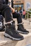 Peak Unisex Children's Snow Boots with Fur Inside, Velcro and Laces - 6
