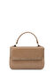 Women's Faux Leather Taupe Handbag