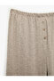 Cotton Blend Elastic Waist Pajama Bottoms - 7