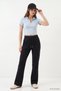 Adjustable Waist Elastic Wide Leg Sweatpants 1124 Black