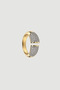 Stone-Encrusted Half Ring - Gold - 3