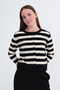 Striped Knitwear Cardigan H3569 - 5