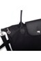 Women's Lightweight 3-Compartment Large Size Hand and Shoulder Bag Black - 3