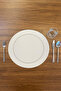 2 Pieces Decorative Leather American Service Placemat Round 38X38 Easy to Clean - 2