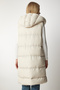 Hooded Long Inflatable Vest Lvp0007 Cream - 6