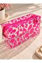 Leopard Pink Patterned Transparent Makeup Bag - 3
