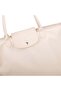 Women's Lightweight 3-Compartment Large Size Hand and Shoulder Bag Sand - 5