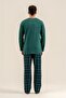 Father-Son Combination Long Sleeve Pajama Set - Products Must Be Added to Cart Separately Green - 7
