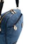 Navy Blue - Navy Blue Suede Women's Crossbody Bag Sp1094 - 4