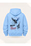 Unisex Women's and Men's No Surrender Design Printed Oversize 3 Thread Hooded Sweatshirt