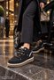 Rexton Fur Detailed Thick Sole Lace-Up Winter Women's Sneaker Sports Shoes - 6