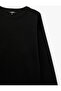 Cotton Three-Thread Ribbed Long Sleeve Oversize Crew Neck Sweatshirt - 3
