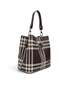 Coffee - Brown Striped Plaid Women's Crossbody Bag Sp967 - 5