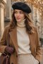 Women's Felt Painter Beret Set of 2 Classic French Beret Double Pack - 2