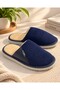 Home Men's House Slippers Soundproof Wool Slippers with Sound-Absorbing Insole - 4