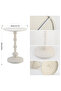 End Table, Round Living Room Sofa Side Table, Metal Bedside Desk Stand, Household Roman Pillar Sofa Side Table,Traditional Coffee Side Table,Retro Living Room Side Desk 52 * 40cm - 2