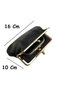 Women's Genuine Leather Clip Wallet - Zippered Multi-Compartment Metal Framed Scholarship Wallet - 4