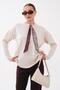 Women's Collar Scarf Detailed Embroidered Knitted Sweater 265014 - - 2