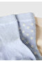 Baby light blue patterned 3-piece sock set - 2