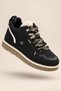 Rexton Fur Detailed Thick Sole Lace-Up Winter Women's Sneaker Sports Shoes - 8