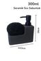 Ceramic liquid soap dispenser 300ml black kitchen 48781 - 2