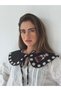 Motif Tie Collar Women's Black - 2