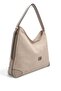 Beige - Sand Suede Women's Shoulder Bag Sp1285 - 2