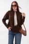 Women's Collar Scarf Detailed Embroidered Knitted Sweater 265014 - - 2