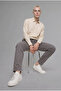 H5798Axgr206 Gray Baggy Fit Tie-Waist Trousers - 5
