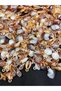 50Gr Sea Shells, Seafood Figures Brown Cream Caramel Marbled Dangle Charm Acrylic Beads Jewelry, Hobby Bead (50Gr, ~80 Pieces) - 2